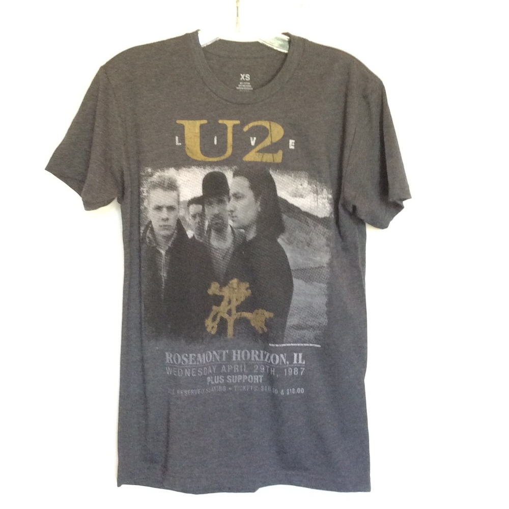 U2 Live 1987 Rosemont Band T shirt